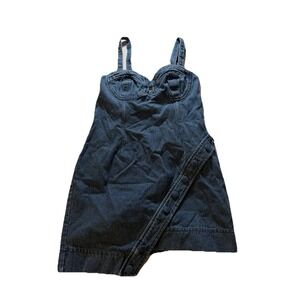 NWT Kindle And Kyle Jean Dress Size 4-6 Noho Wash Missing A Button